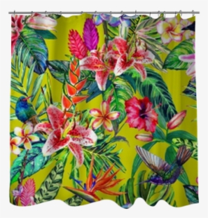 Seamless Tropical Floral Pattern - Murales Florales Pintados A Mano #2580786