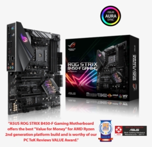 Motherboard Asus Rog Strix B450-f Gaming - Asus Rog Strix Z370-f Gaming With Intel Z370 Atx Motherboard #2581114