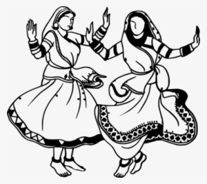 Coloring Book Dance In India Drawing Folk Dance - Colouring Pages Folk Dance #2581574