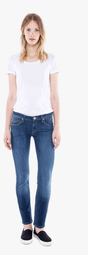 Slim - T Shirt Jeans Woman Png #2581696