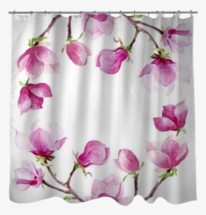 Magnolia Watercolor Wreath Floral Frame Border Wedding - Wedding #2582178