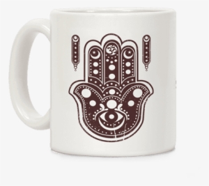 Namaste Hamsa Hand Coffee Mug - Namaste Hand #2583447