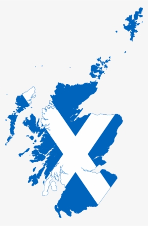 Scotland Flag Map2 - Scotland Png #2583508