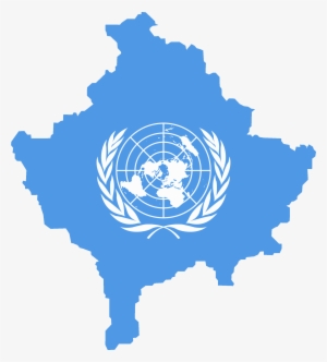 Flag Map Of Kosov - United Nations #2583918