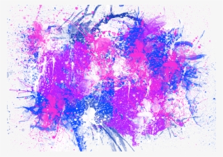Color Multicolor Effect Splash Blots - Purple Spray Paint Png #2584634