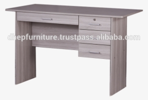 Wooden Office Table With Shelf And Drawer Lock - Chan Furniture (m) Sdn. Bhd. #2584748
