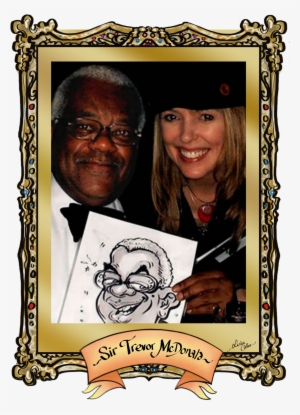 Sir Trevor Mcdonald Caricature -by Luisa Calvo At The - Mick Box #2584774