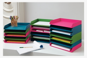 Stainedlettertrayjl13 Guest Room Office, Desk Office, - Stacking Letter Trays #2584858