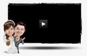 The Caricature For Wedding - Led-backlit Lcd Display #2584957