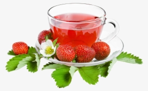 Herbal Green Leaf With Tea Cup - Good Morning Fruit Juice #2585050