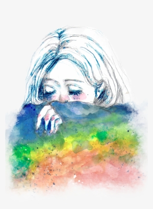 Watercolor Girl - Watercolor Paint #2585379