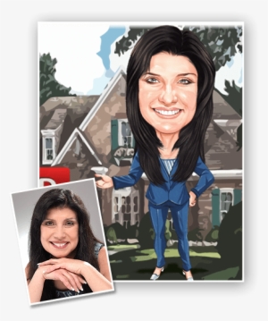 This Is An Example Of A Caricature Of A Real Estate - Portrait #2585404