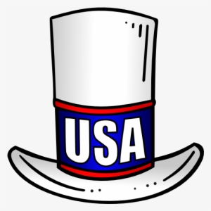 Patriotic Usa Top Hat Clip Art - Clip Art #2587415