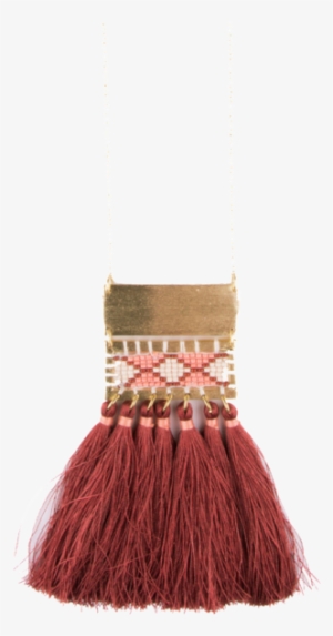 Boho Tassel Necklace Rose - Tassel #2588072
