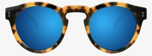 Tortoiseshell Sunglasses Blue Mirror #2588230