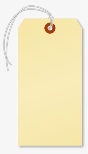 Blank Manila Cardstock Tag With Elastic - Manila Tag Png #2588758