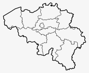 Belgium Provinces Blank - Plain Map Of Belgium #2588857