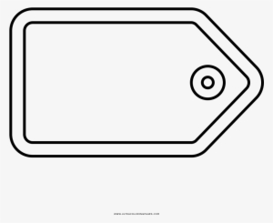 Blank Tag Coloring Page - Branco Etiquetas Em Png #2588981