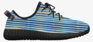 Watercolor Stripes Grunge Pattern - Sneakers #2589130