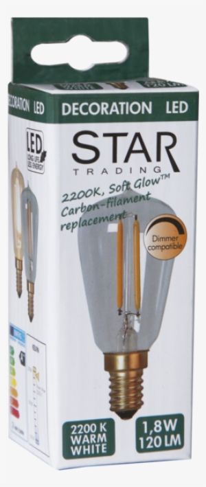 Led Lamp E14 St38 Soft Glow Dimmable - Star E14 Small Edison Screw 4 Watt Globe Illumination #2589304