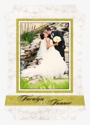 Ivory And Lime Wedding Thank You Card - Bride #2590021