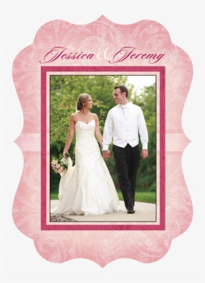 Pink And Fuschia Wedding Thank You Card - Photograph #2590097