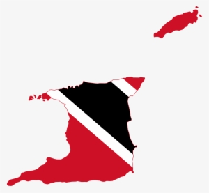 Trinidad And Tobago Flag Clipart National Flag - Trinidad And Tobago Flag Map #2590437