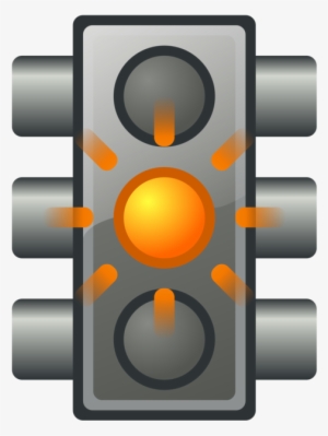 Traffic Light Traffic Sign Yellow - Yellow Traffic Light #2591216