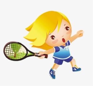 Tennis Girl Clip Art Transprent Png - Tennis Cartoon #2591321
