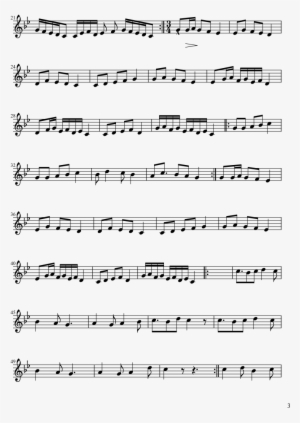 1/3 Sheet Music Composed By Ak7 3 Of 5 Pages - My Way Partitura Violin Do #2591519
