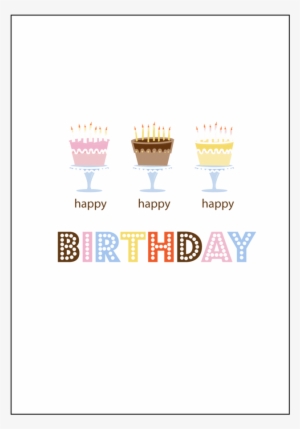 Three Cakes Birthday Card Set #2591911