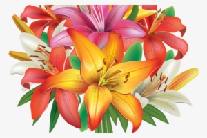 Bouquet Vector Flower Bokeh Png Royalty Free - Flower Bunch Clip Art #2592085