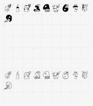 Font Characters - Numeros Animados Para Colorear #2592385
