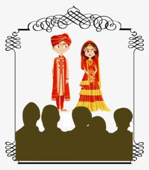 Arranged Marriages - Cartoon Indian Wedding Couple #2593143