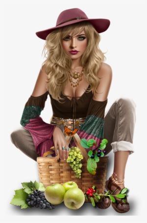 Tubes Femmes Automne Illustration Autumn Girls Png - Grape #2595106