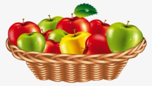 Fruit Cartoon, Apple Art, Apple Clip Art, Watermelon, - Fruits In The Basket Clipart #2595305
