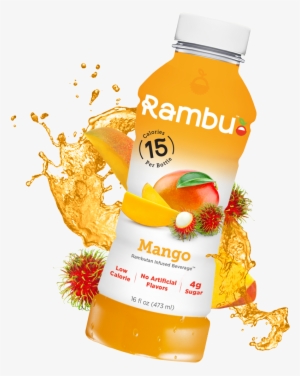 Mango Rambutan Infused Beverage Bottle Splash #2596905