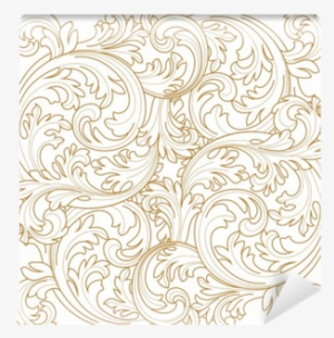 Golden Vintage Frame Scroll Ornament Engraving Border - Engraving #2597304