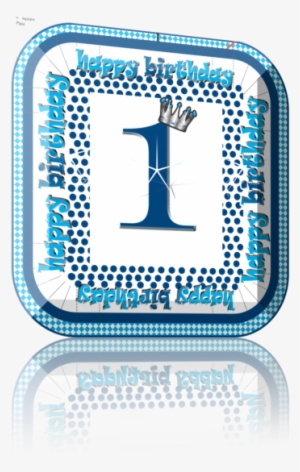 Princess 1st Bday 9 Inch Plates - Emblem #2599158