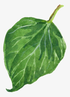 Falling Green Leaves Decorative Transparent #2599954