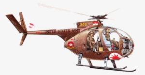 Oh-6 Light Attack Helicopter - Little Bird Вертолет #261552