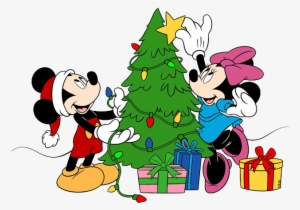 Mickey Christmas Tree Clipart - Mickey Mouse And Minnie Christmas #261819