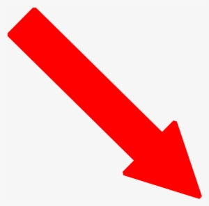 Red Right Down Arrow Clip Art At Clker - Red Arrow Down Right #261842