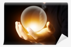 Businessman Hand Holding A Crystal Ball Wall Mural - Psychic Abilities: We All Have #261912