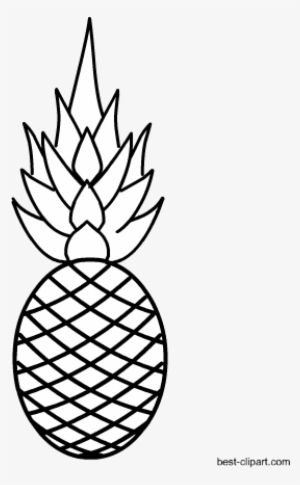 Black And White Pineapple Image Free - Fruits Black & White #262103