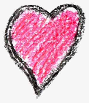 6 Crayon Heart Drawing - Drawing #262128