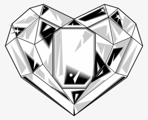 Crystal Clipart Diamond Shape - Heart Shaped Diamond #262340