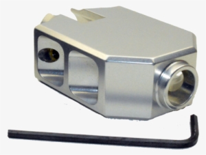 M22/50 Muzzle Brake Flash Hider Satin Silver - Muzzle Brake #262482