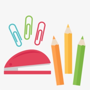 School Stuff Png - School Supplies Clipart Png #262756