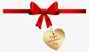 Valentines Day Bow Png Clipart Image, Is Available - Valentine's Day #263039